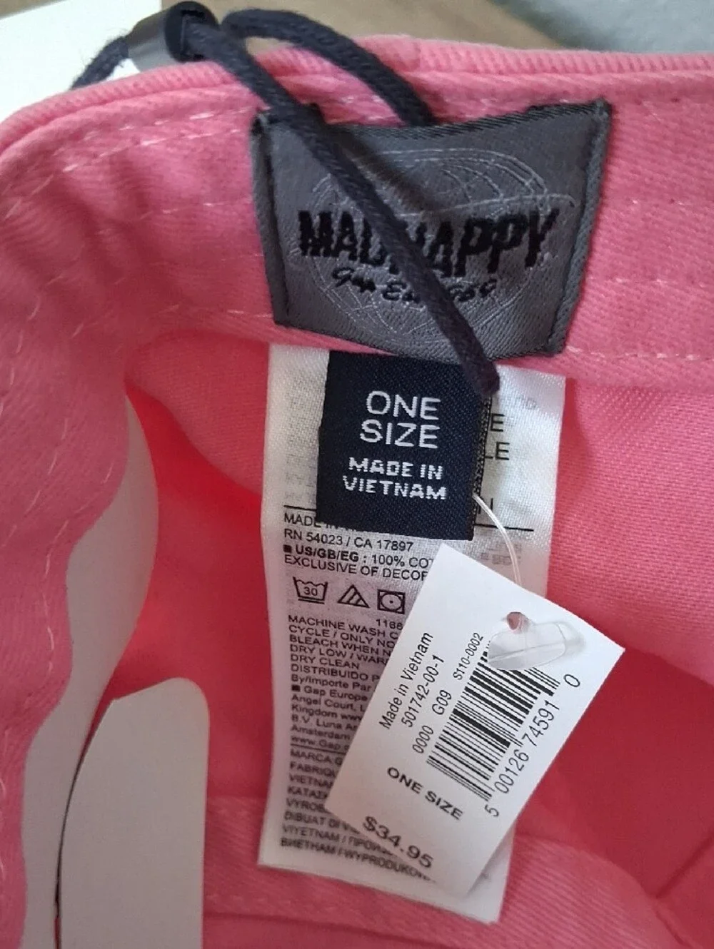 Madhappy Pink Embroidered MAD Baseball Cap